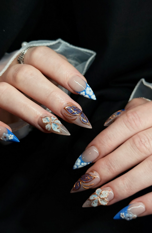 Beautiful manicure results - perfectly shaped and polished nails