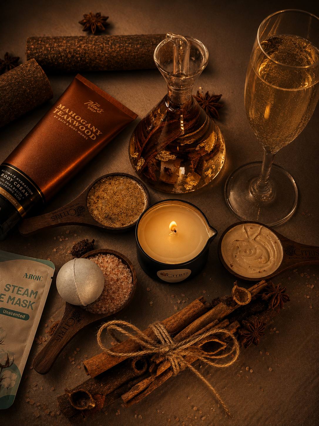 Citris Teakwood Men's Escape pedicure collection