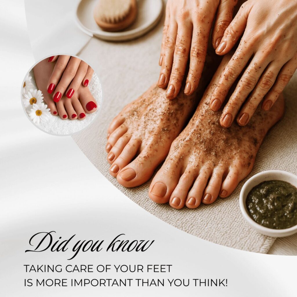Professional pedicure treatment helping maintain healthy feet, smooth skin, and comfortable movement.