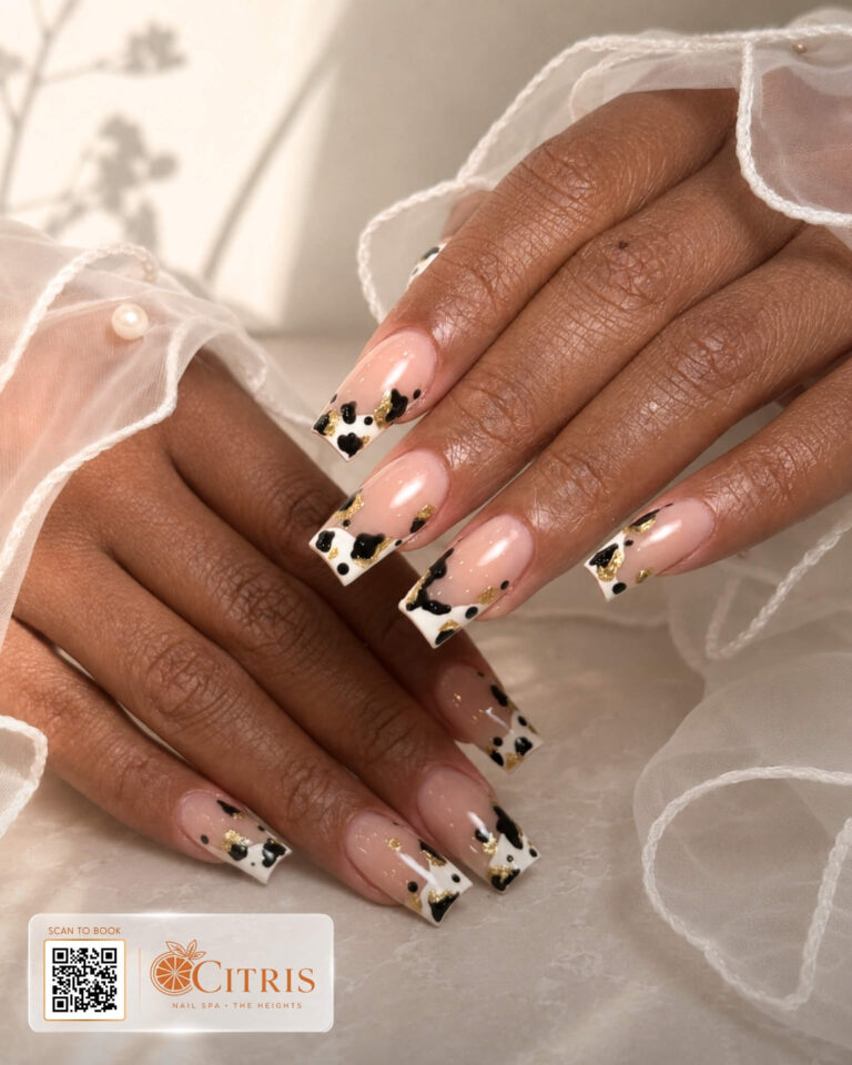 Citris nail art in Houston Heights